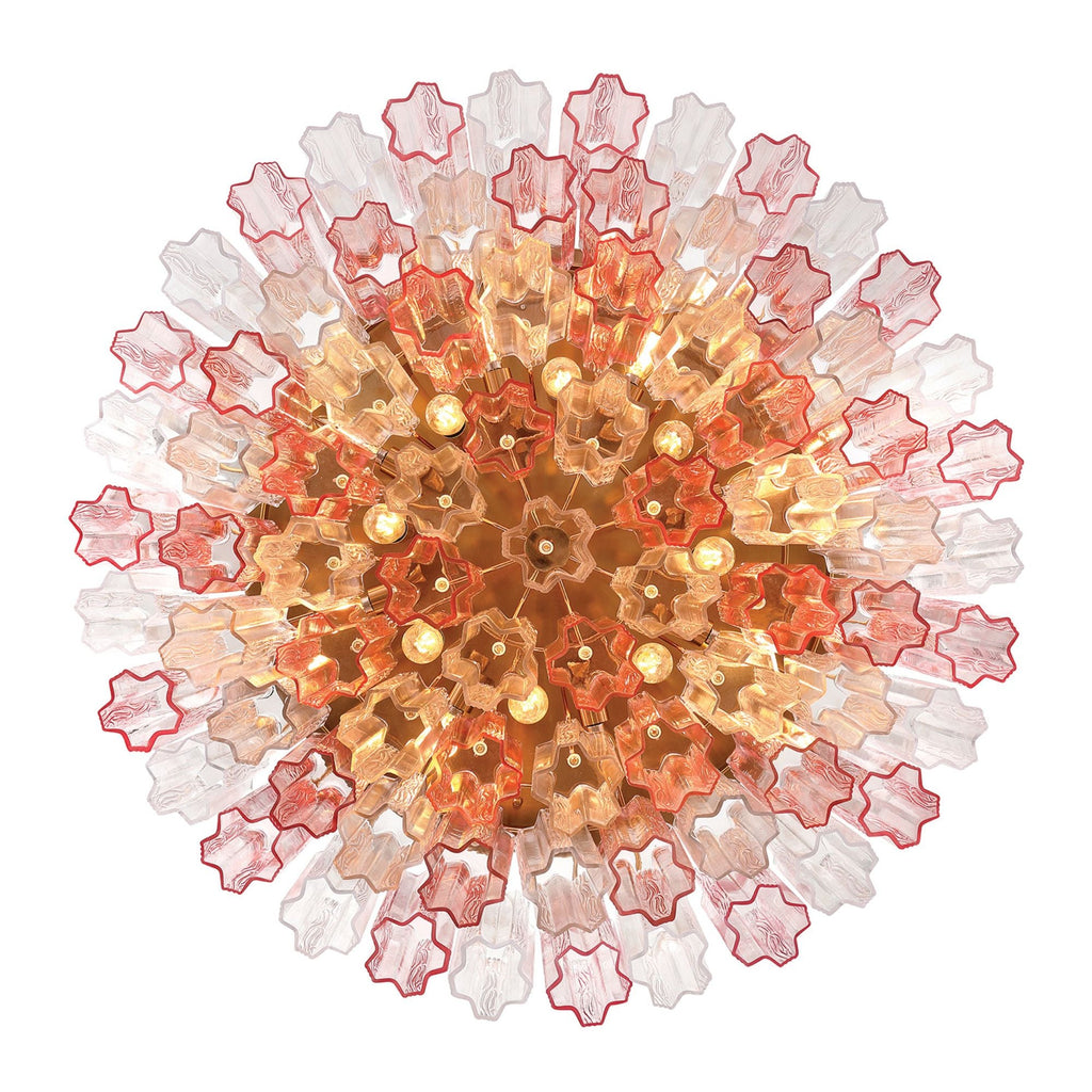 Addis 32'' Aged Brass Flush Mount Multi 32"W x 14.5"H x 32"D