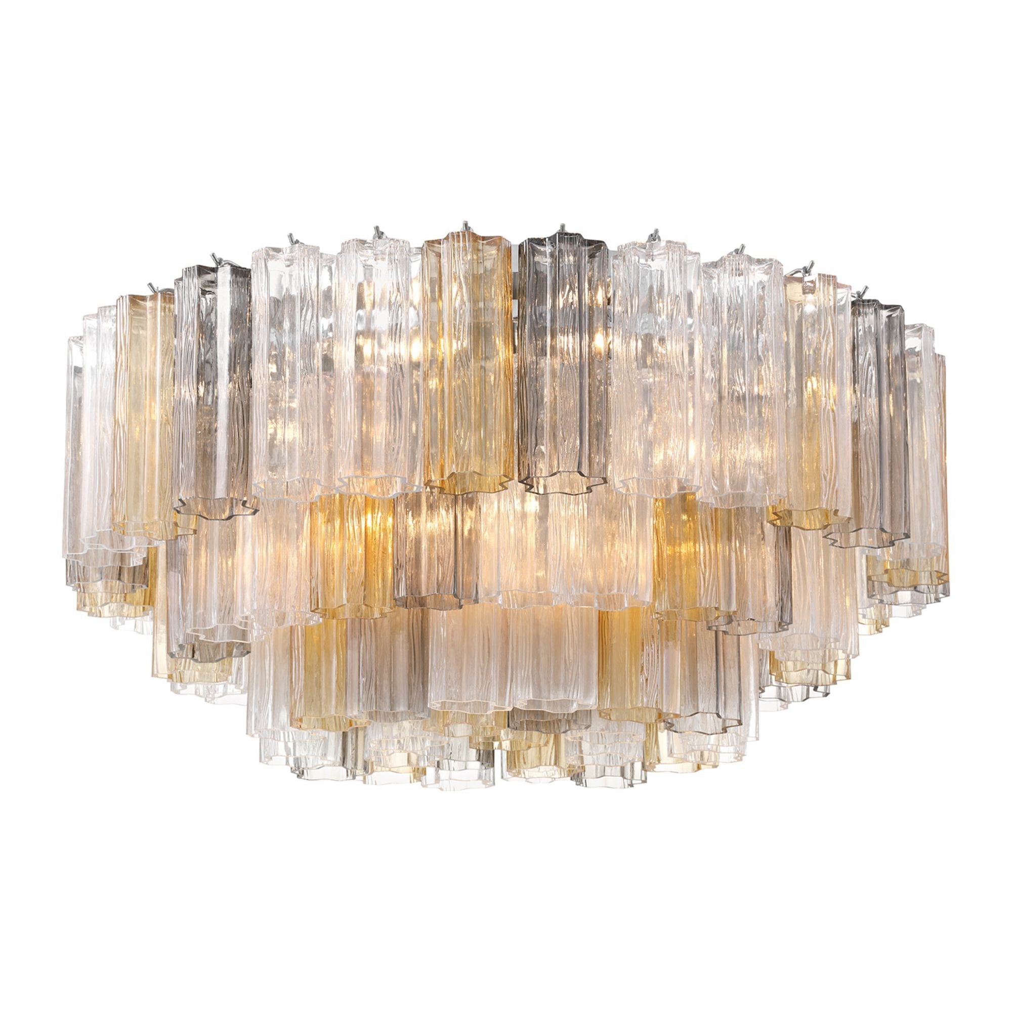 Addis 32'' Polished Chrome Flush Mount Multi 32"W x 14.5"H x 32"D