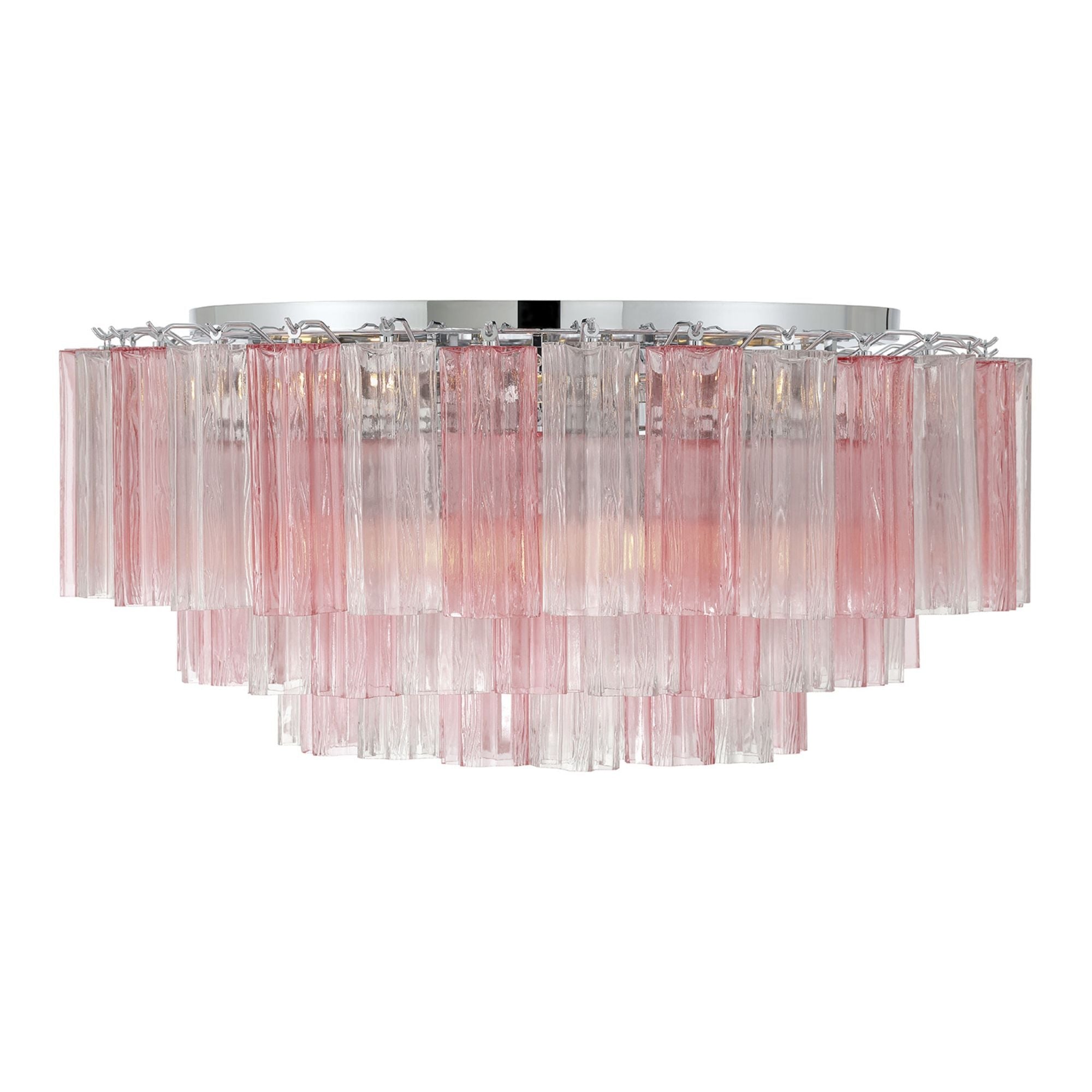 Addis 32'' Polished Chrome Flush Mount Multi 32"W x 14.5"H x 32"D