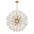 Adley 34'' Aged Brass Chandelier Gold 34"W x 33.75"H x 34"D