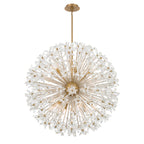 Adley 34'' Aged Brass Chandelier Gold 34"W x 33.75"H x 34"D
