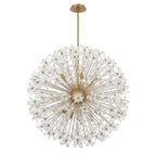 Adley 34'' Aged Brass Chandelier Gold 34"W x 33.75"H x 34"D