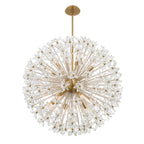 Adley 34'' Aged Brass Chandelier Gold 34"W x 33.75"H x 34"D