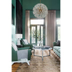 Adley 34'' Aged Brass Chandelier Gold 34"W x 33.75"H x 34"D