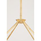 Reeve 8-Light Chandelier in Vintage Gold Leaf 37.5L x 37.5W x 18H