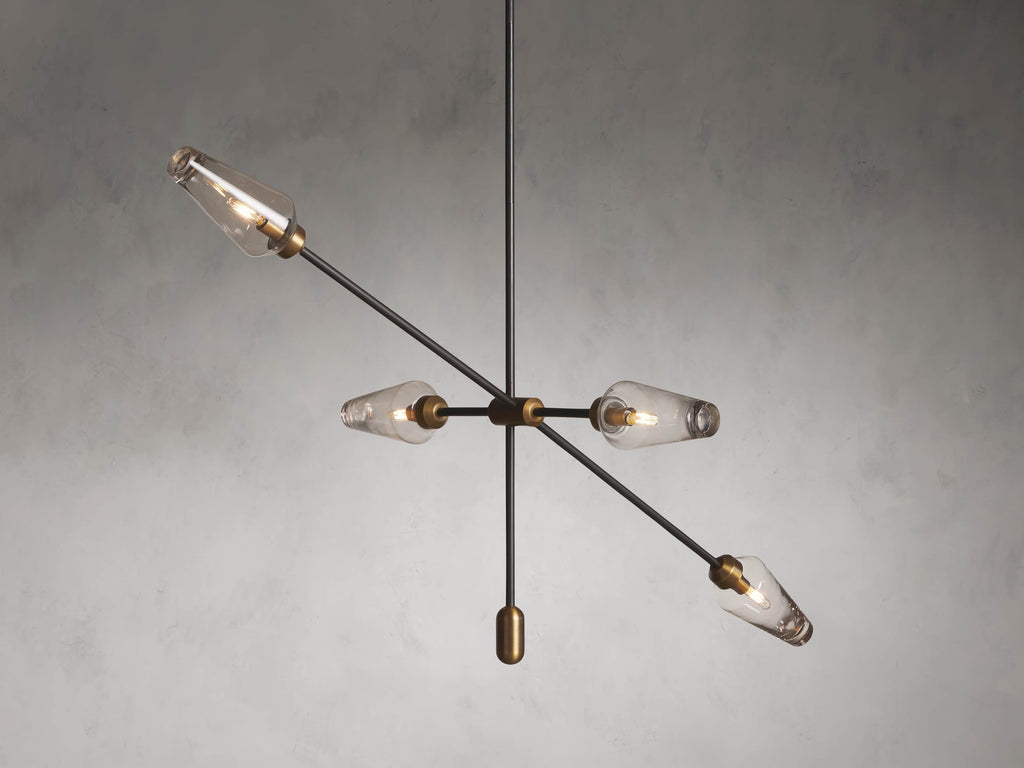 Aerion Asymmetrical Bronze Chandelier