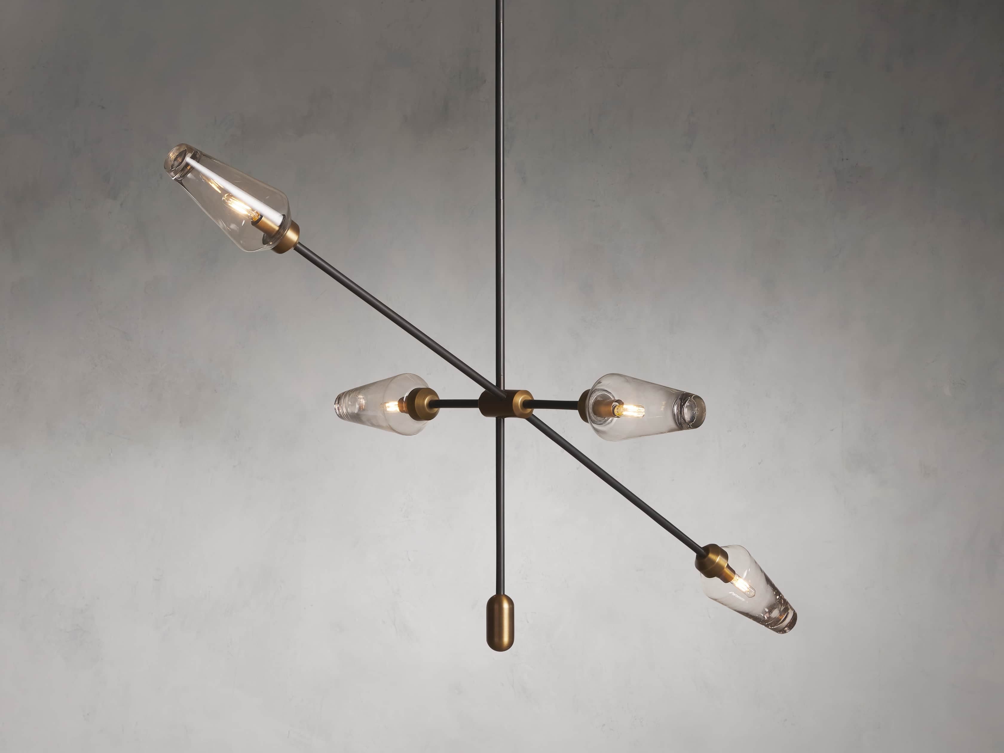 Aerion Asymmetrical Bronze Chandelier