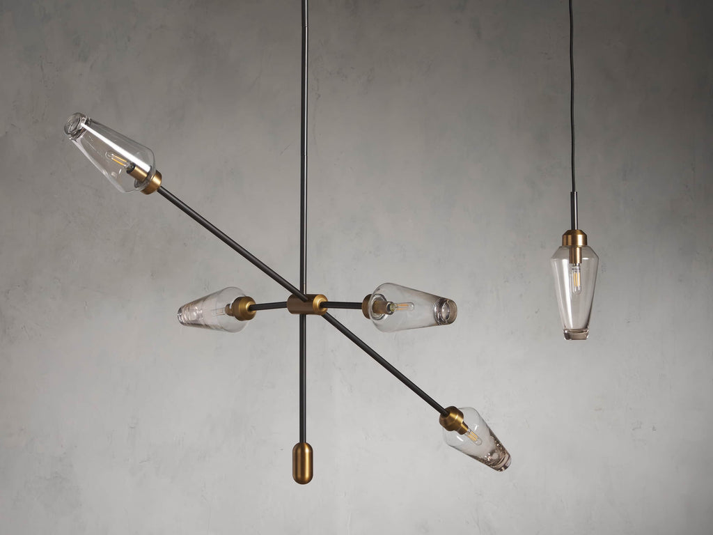 Aerion Asymmetrical Bronze Chandelier