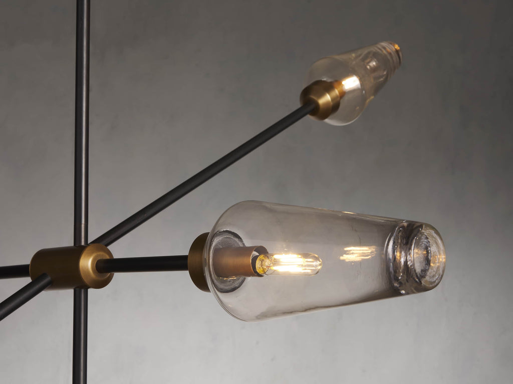 Aerion Asymmetrical Bronze Chandelier