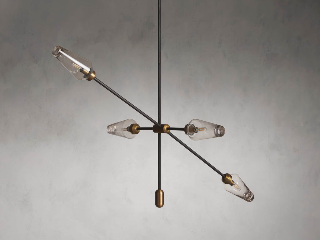 Aerion Asymmetrical Bronze Chandelier
