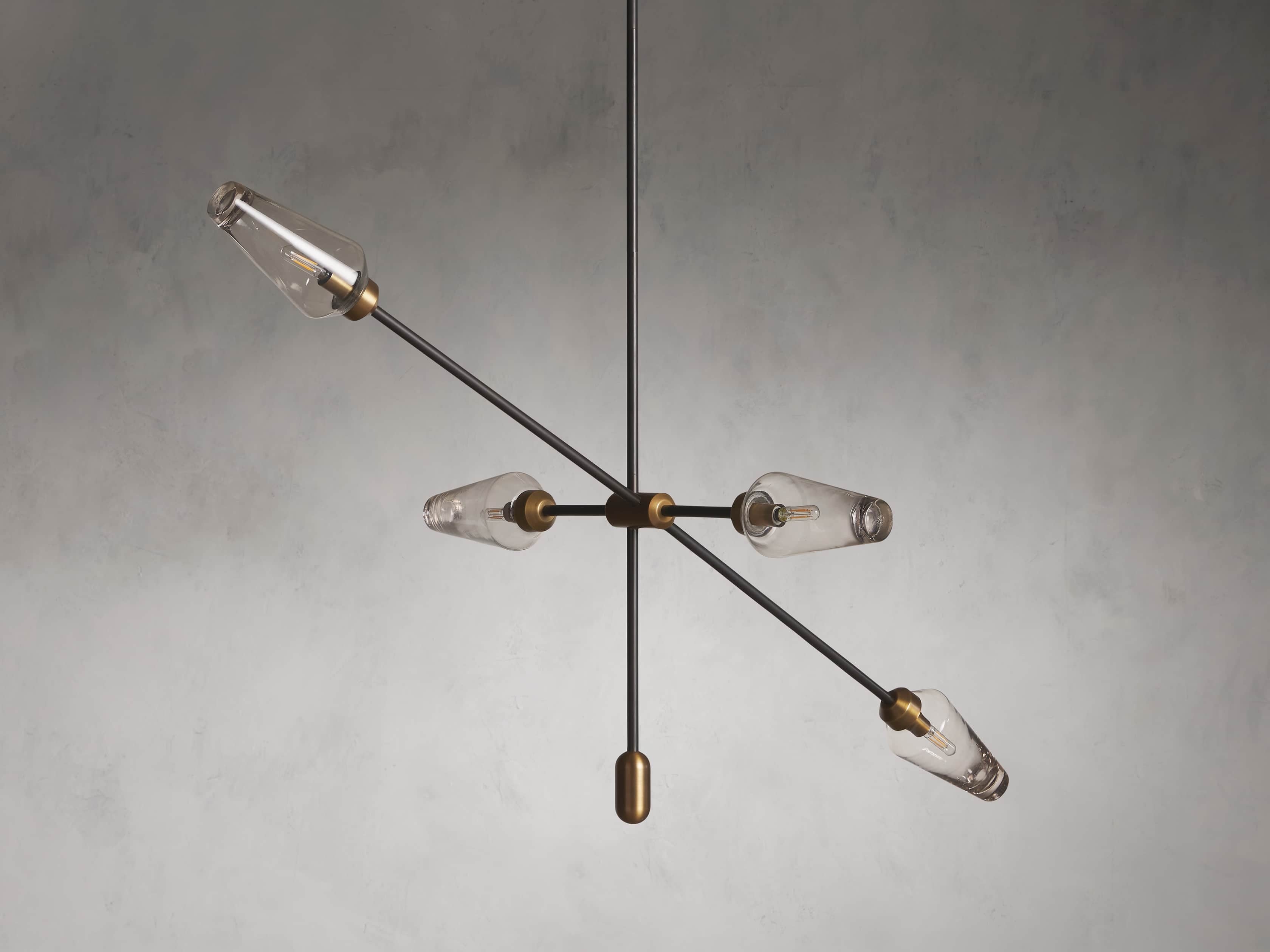 Aerion Asymmetrical Bronze Chandelier