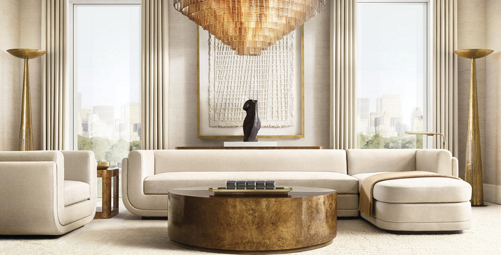 Sirene Clear Glass Round Chandelier 65"