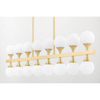 Astoria 20-Light Chandelier in Aged Brass 36L x 36W x 13.5H