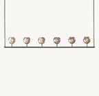 Boule De Cristal Smoke Glass Linear Chandelier 60"