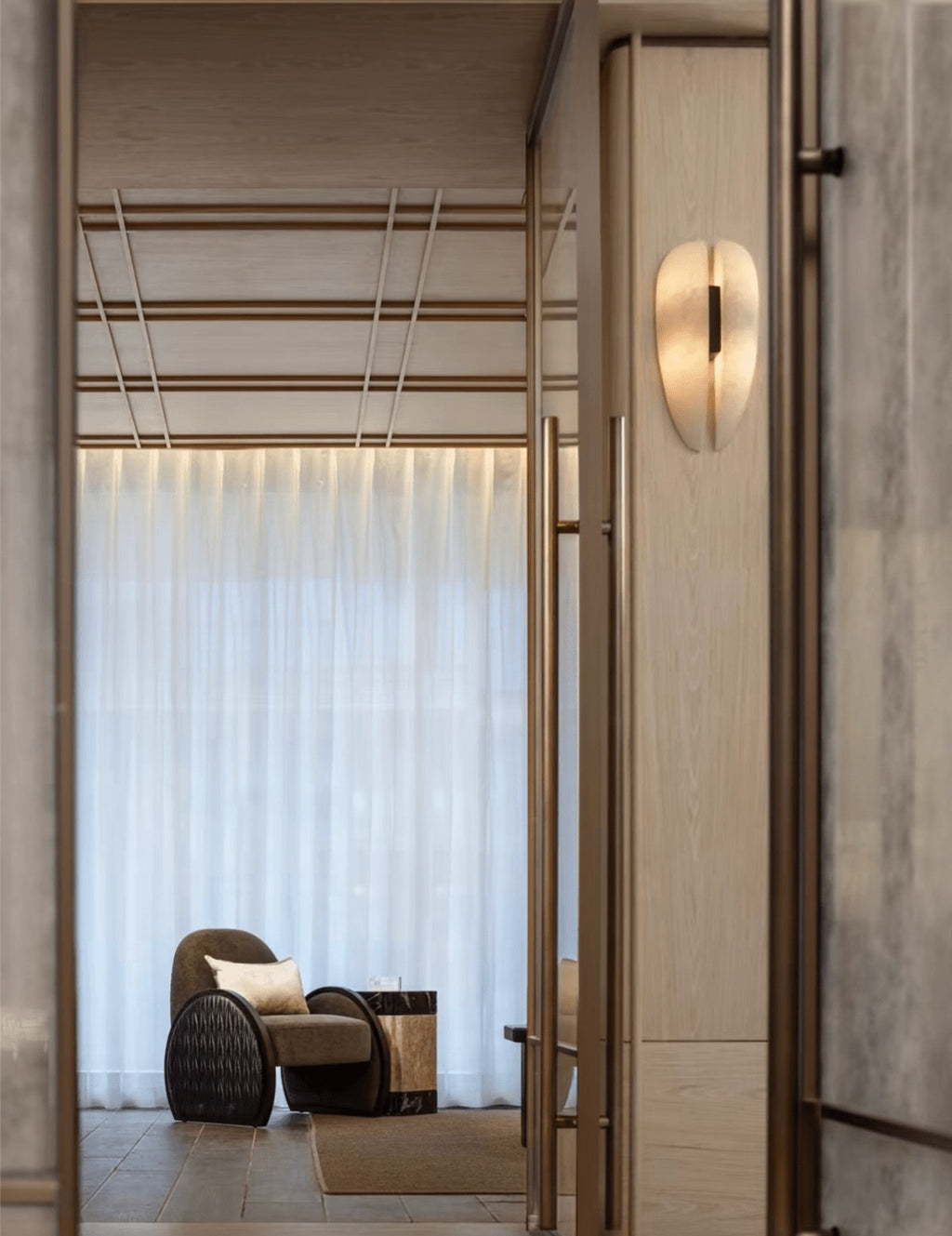 Alabaster Veil LED Wall Sconce