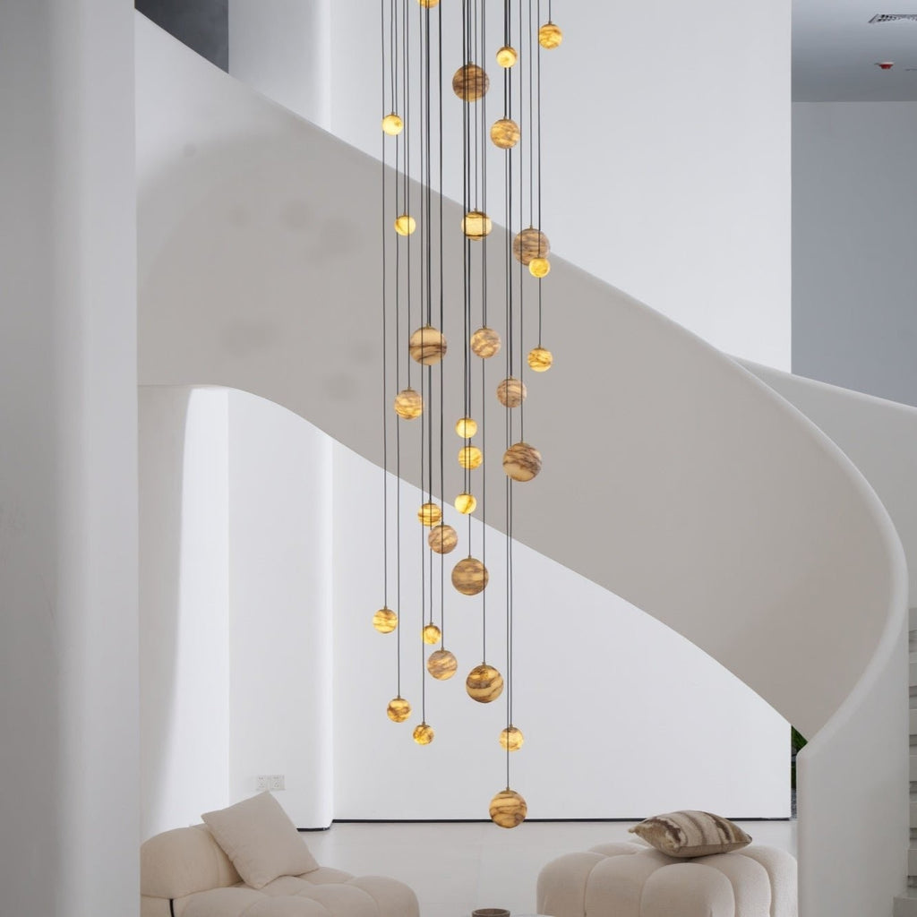 Alessora Alabaster Cluster Chandelier