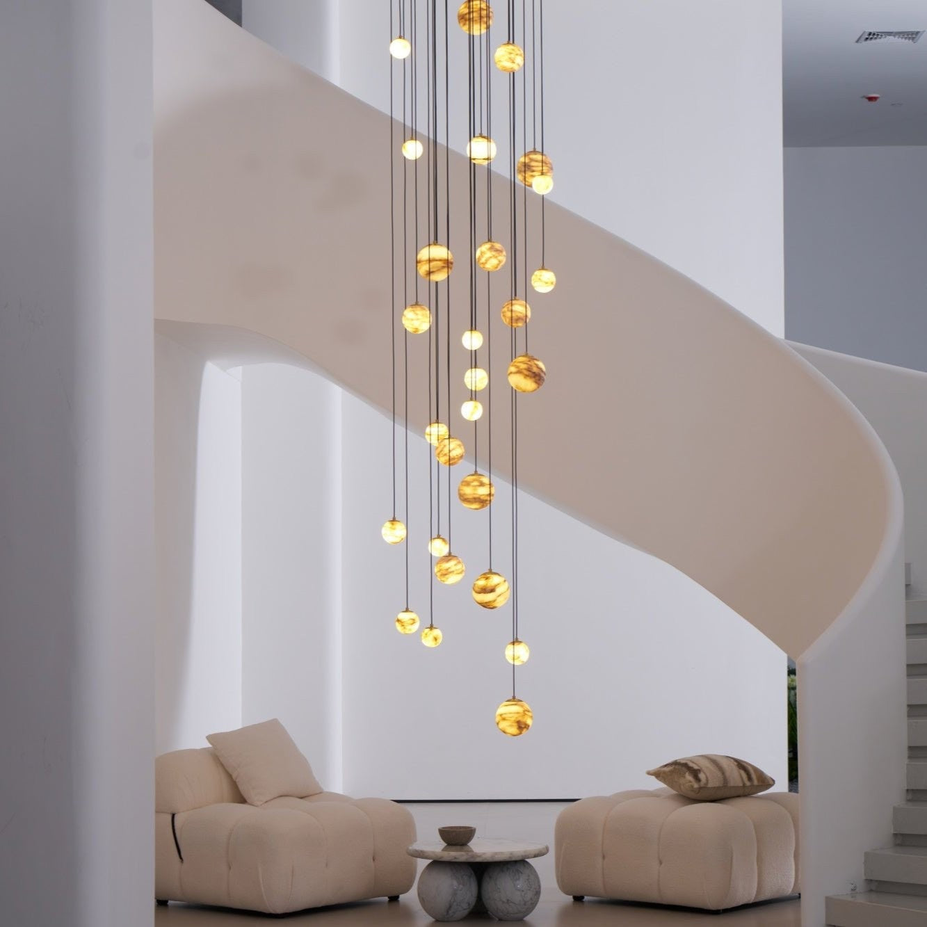 Alessora Alabaster Cluster Chandelier