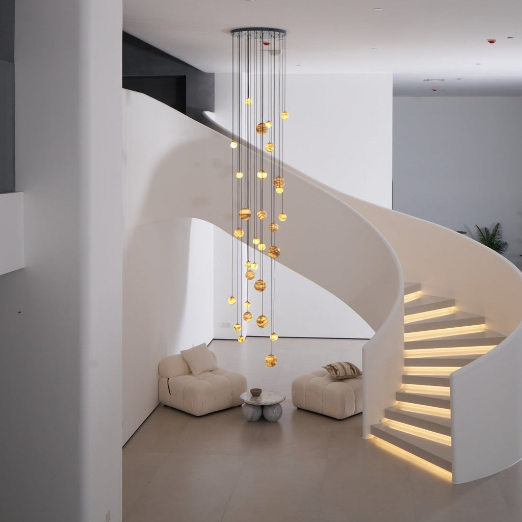 Alessora Alabaster Cluster Chandelier