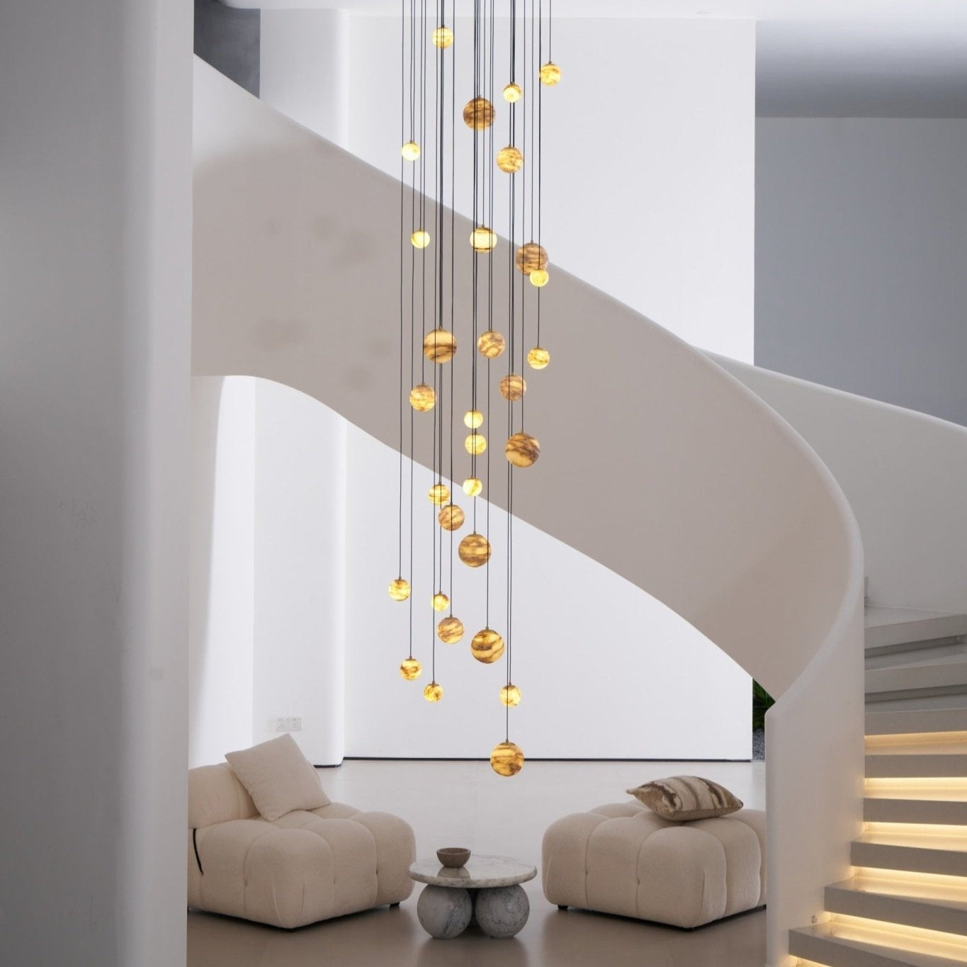 Alessora Alabaster Cluster Chandelier