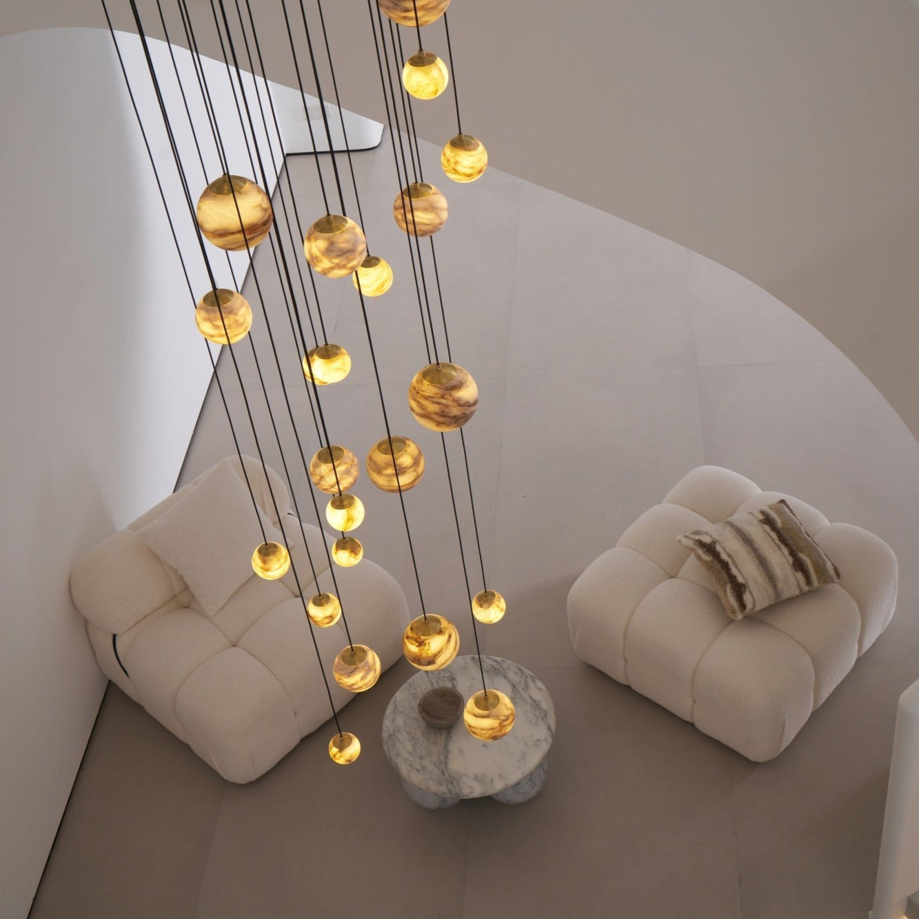 Alessora Alabaster Cluster Chandelier