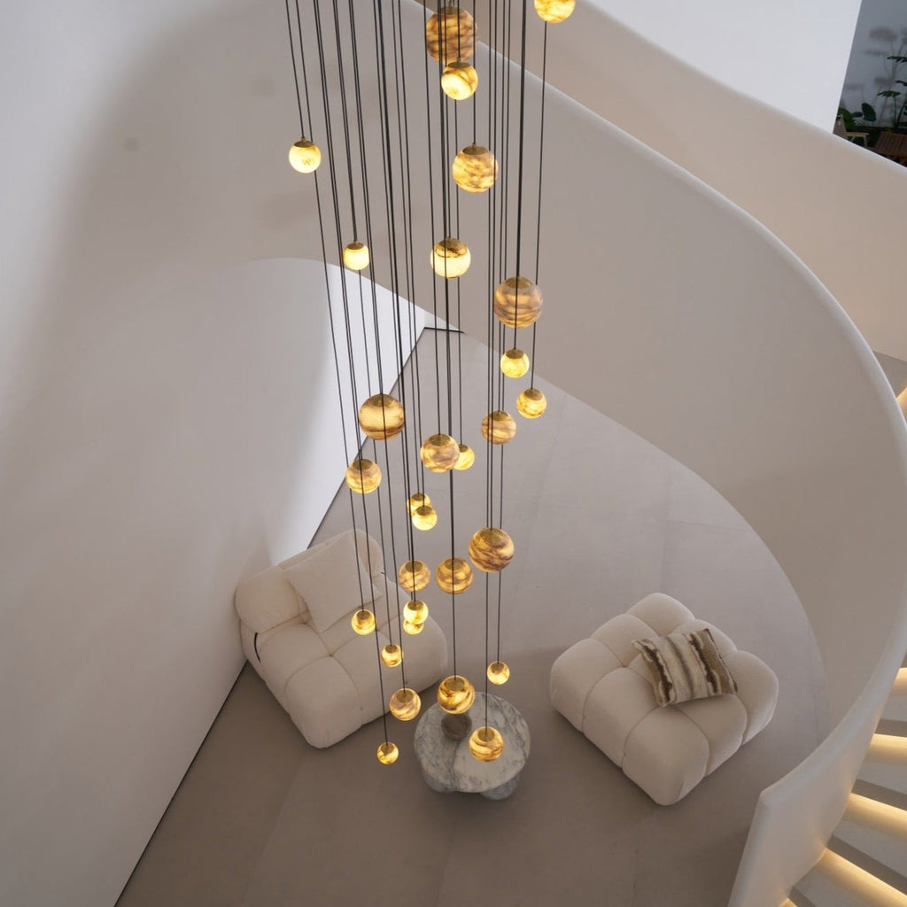 Alessora Alabaster Cluster Chandelier