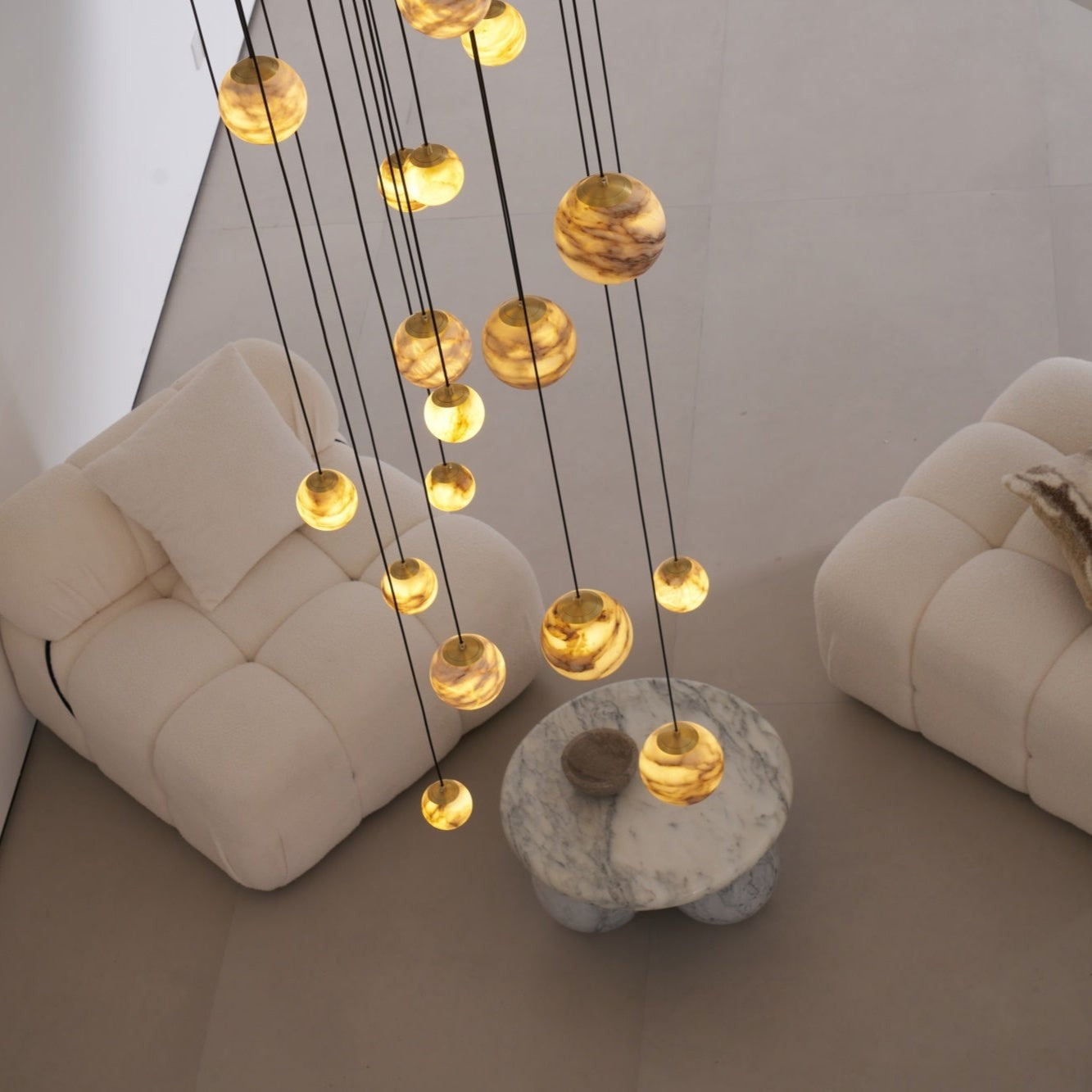 Alessora Alabaster Cluster Chandelier