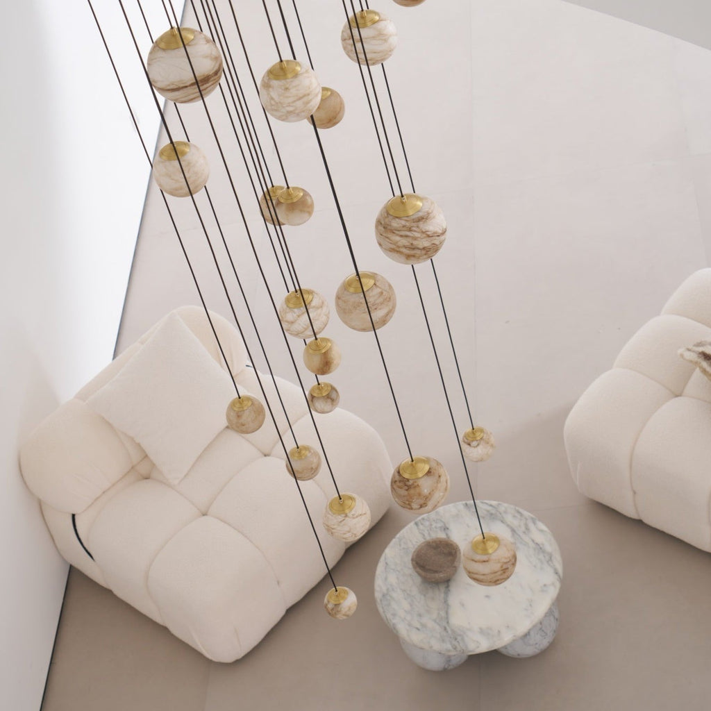Alessora Alabaster Cluster Chandelier