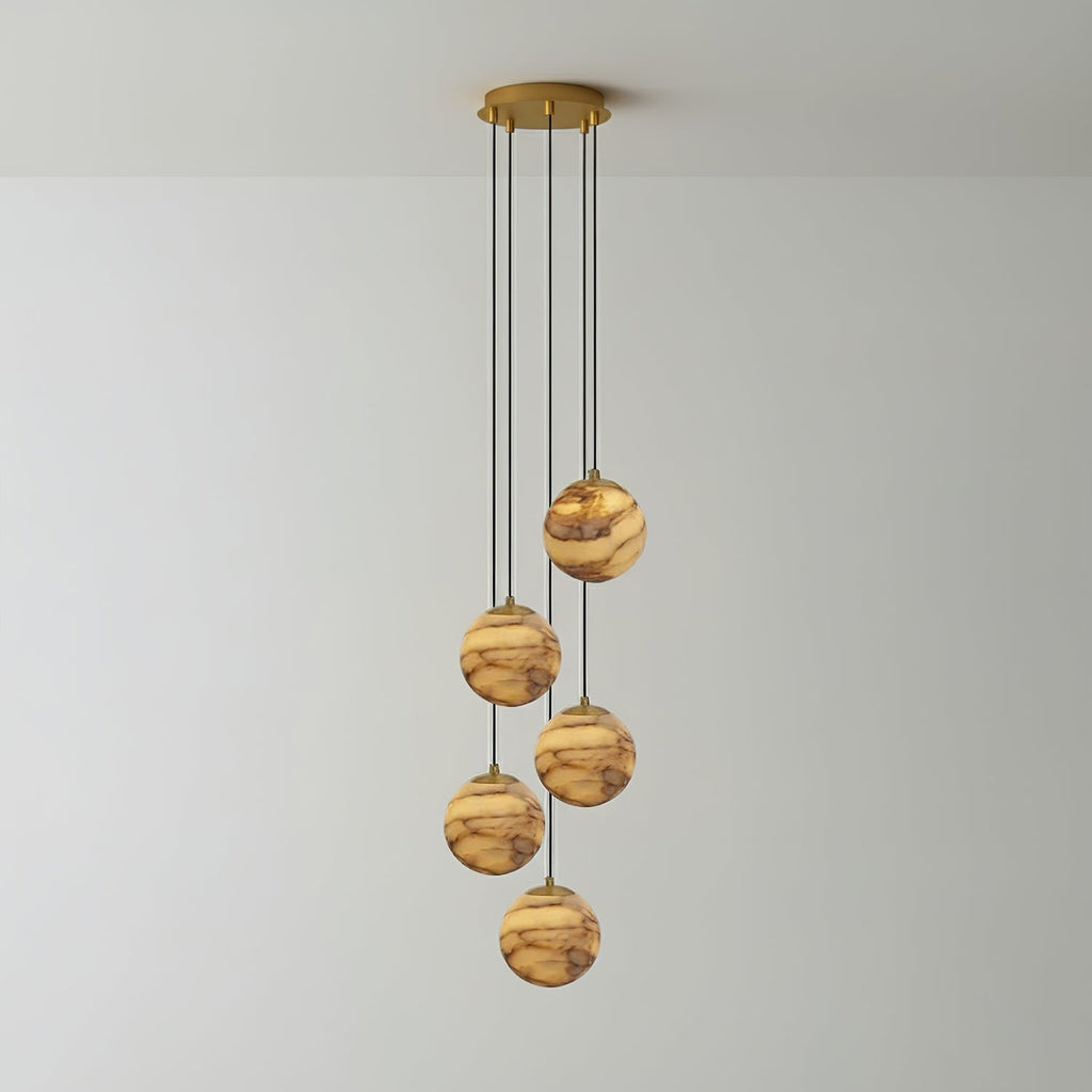 Alessora Alabaster Cluster Chandelier