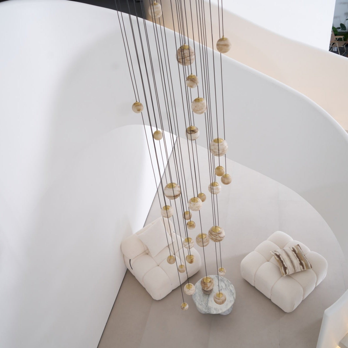 Alessora Alabaster Cluster Chandelier