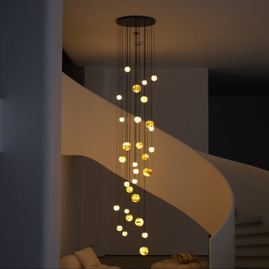 Alessora Alabaster Cluster Chandelier