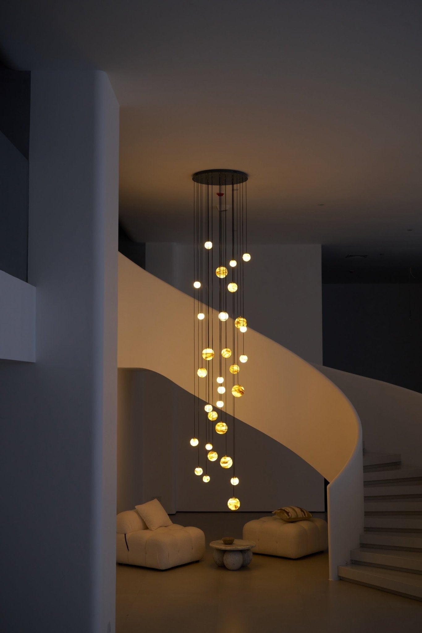 Alessora Alabaster Cluster Chandelier