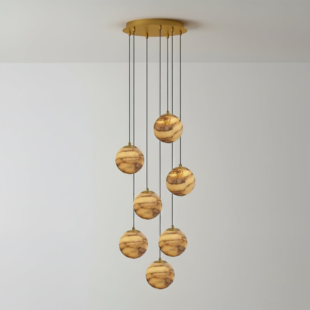 Alessora Alabaster Cluster Chandelier