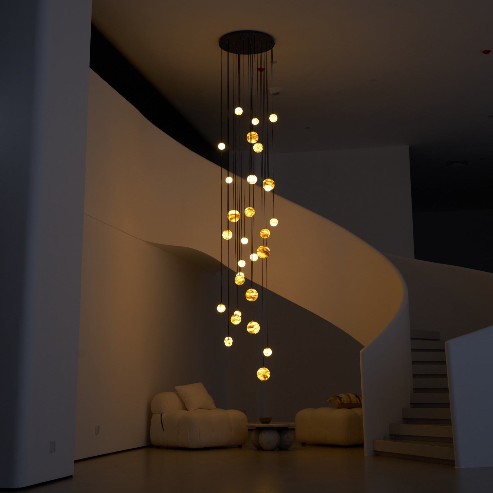 Alessora Alabaster Cluster Chandelier