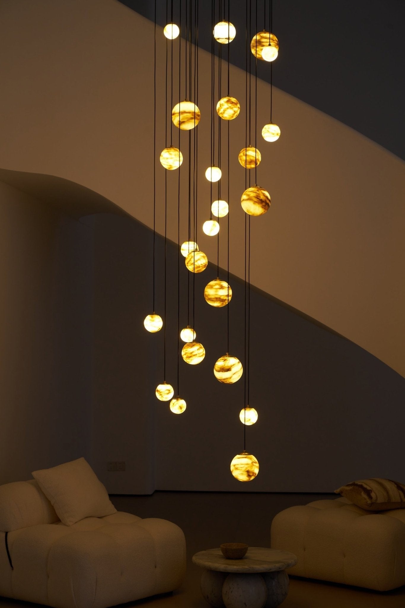 Alessora Alabaster Cluster Chandelier