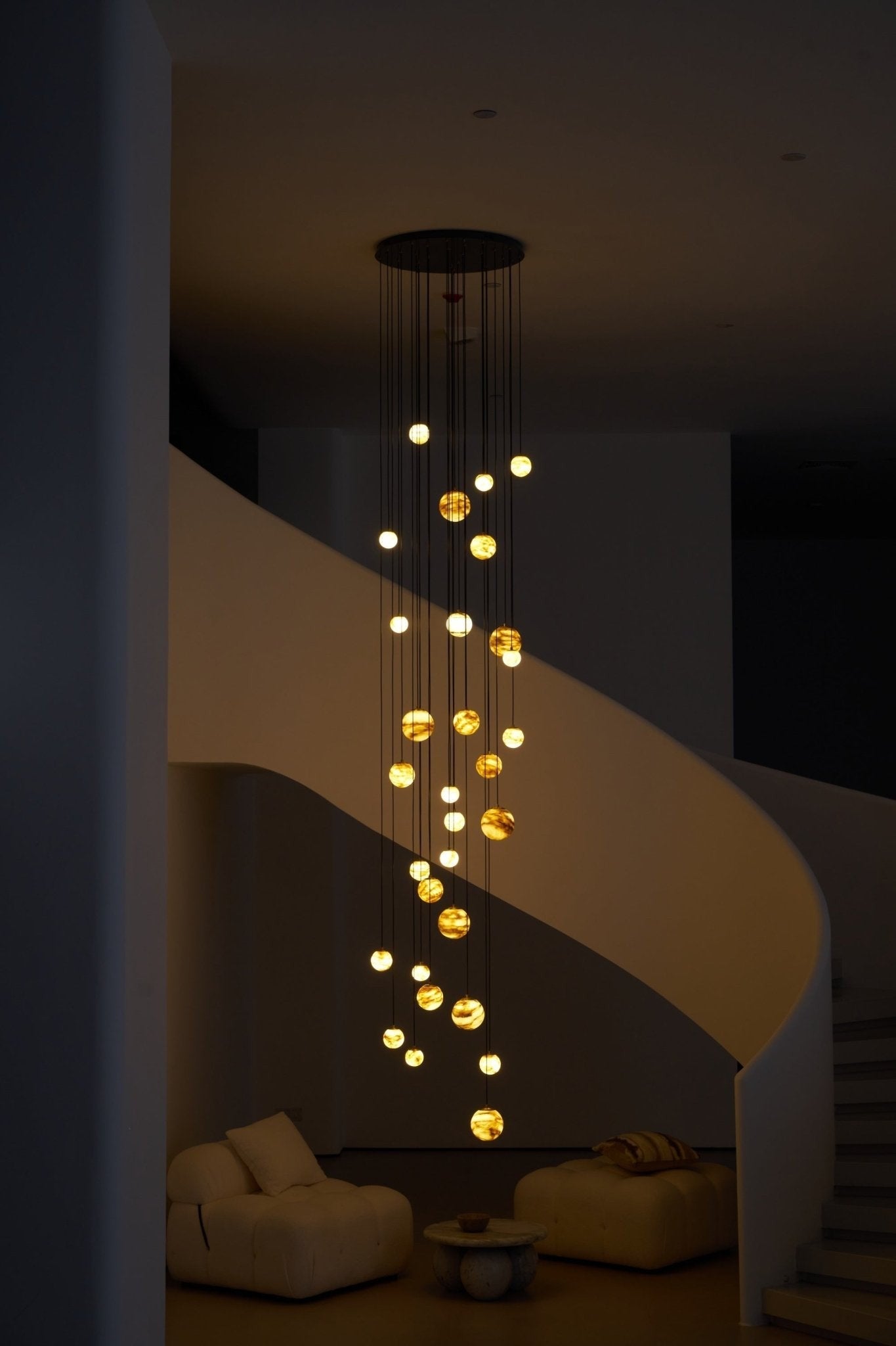 Alessora Alabaster Cluster Chandelier