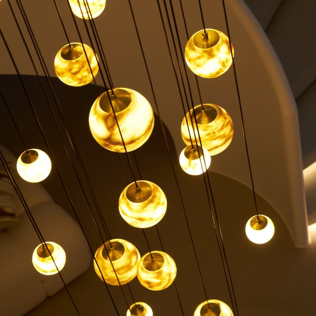 Alessora Alabaster Cluster Chandelier