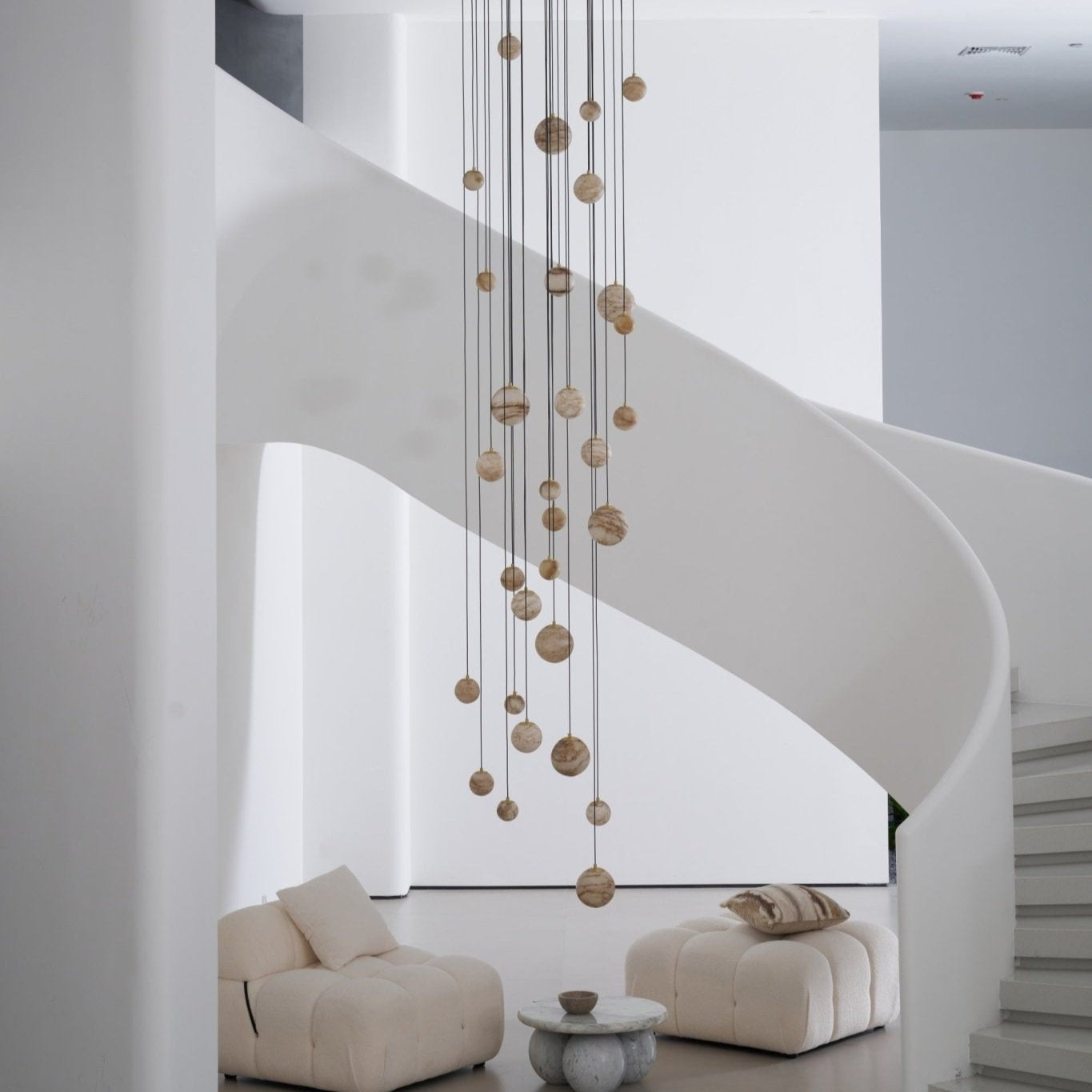 Alessora Alabaster Cluster Chandelier