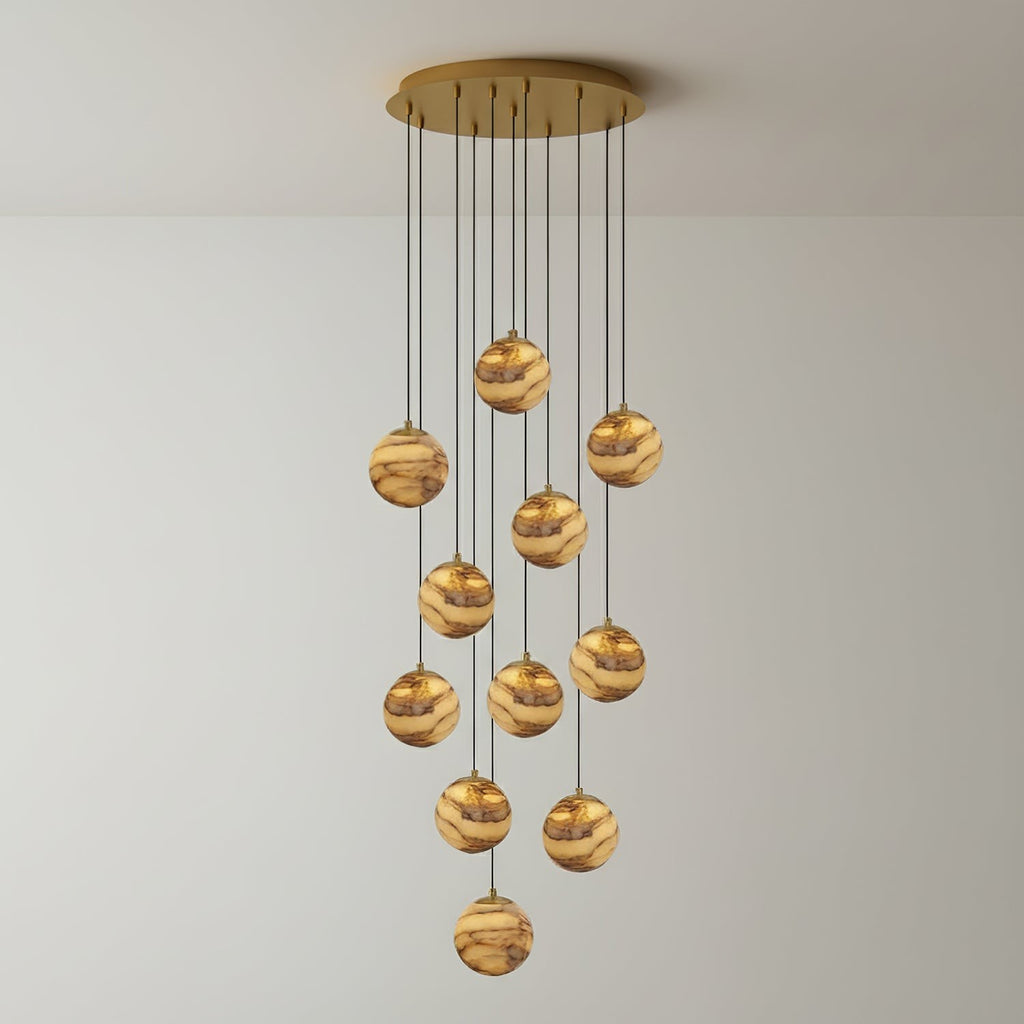Alessora Alabaster Cluster Chandelier