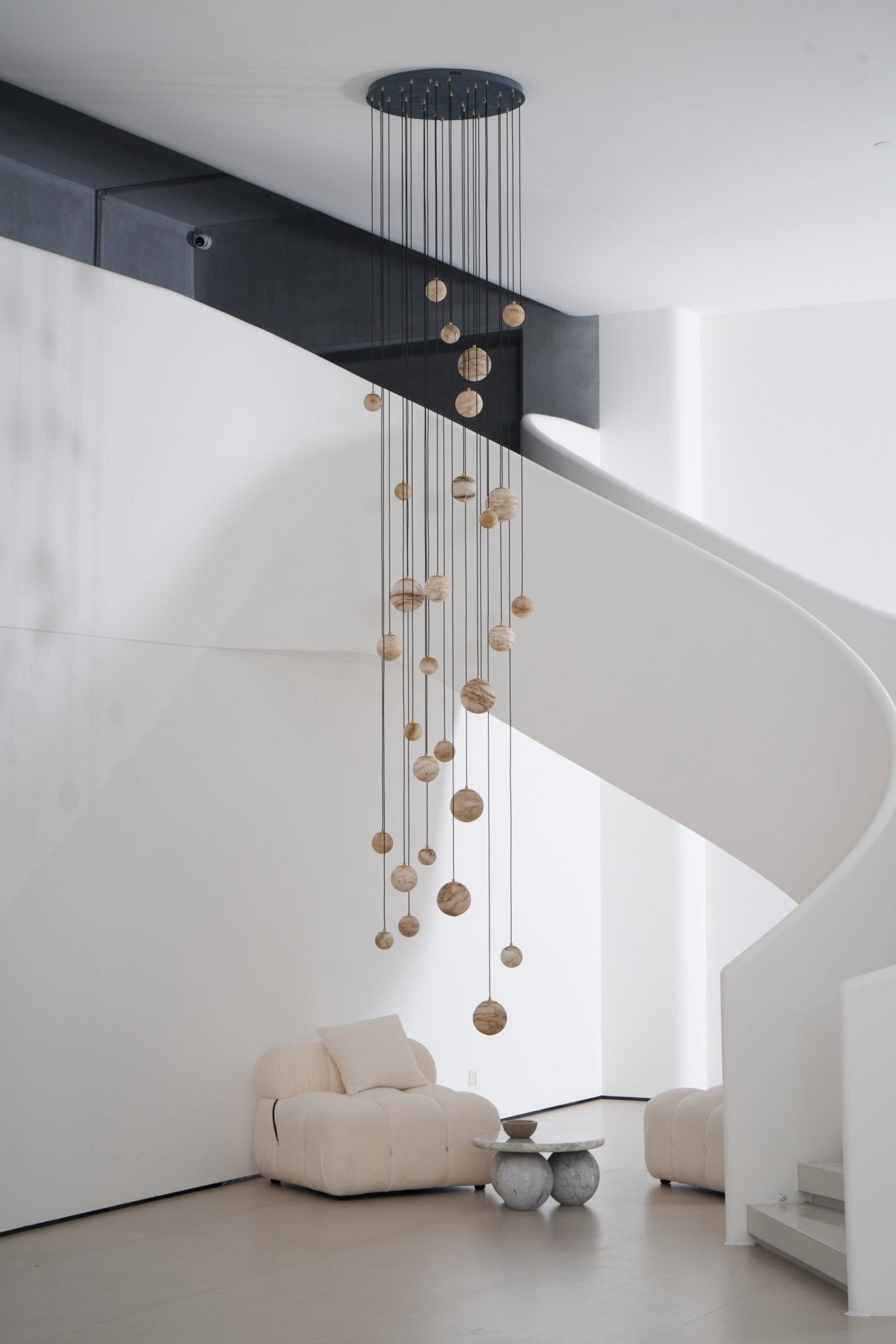 Alessora Alabaster Cluster Chandelier