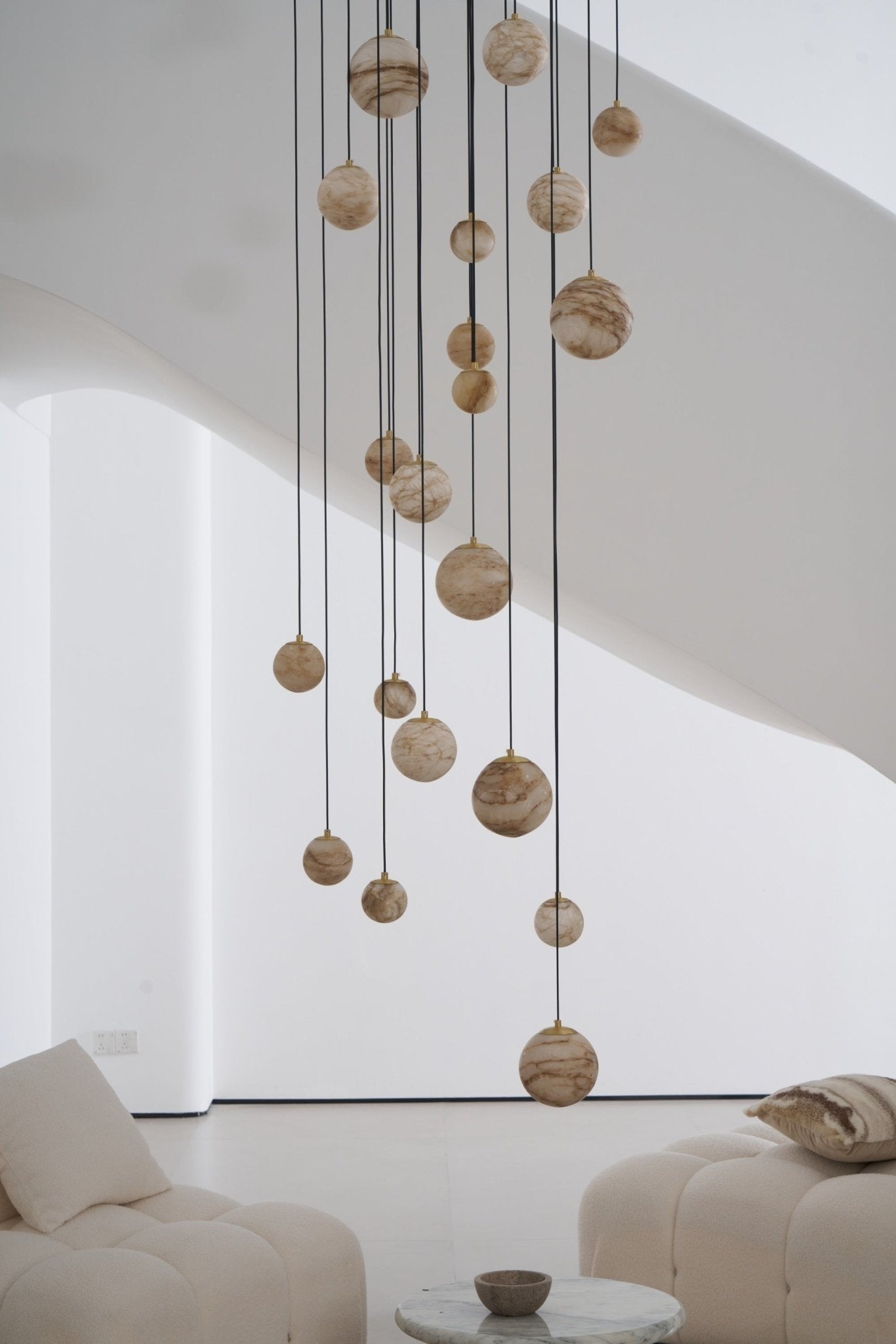 Alessora Alabaster Cluster Chandelier