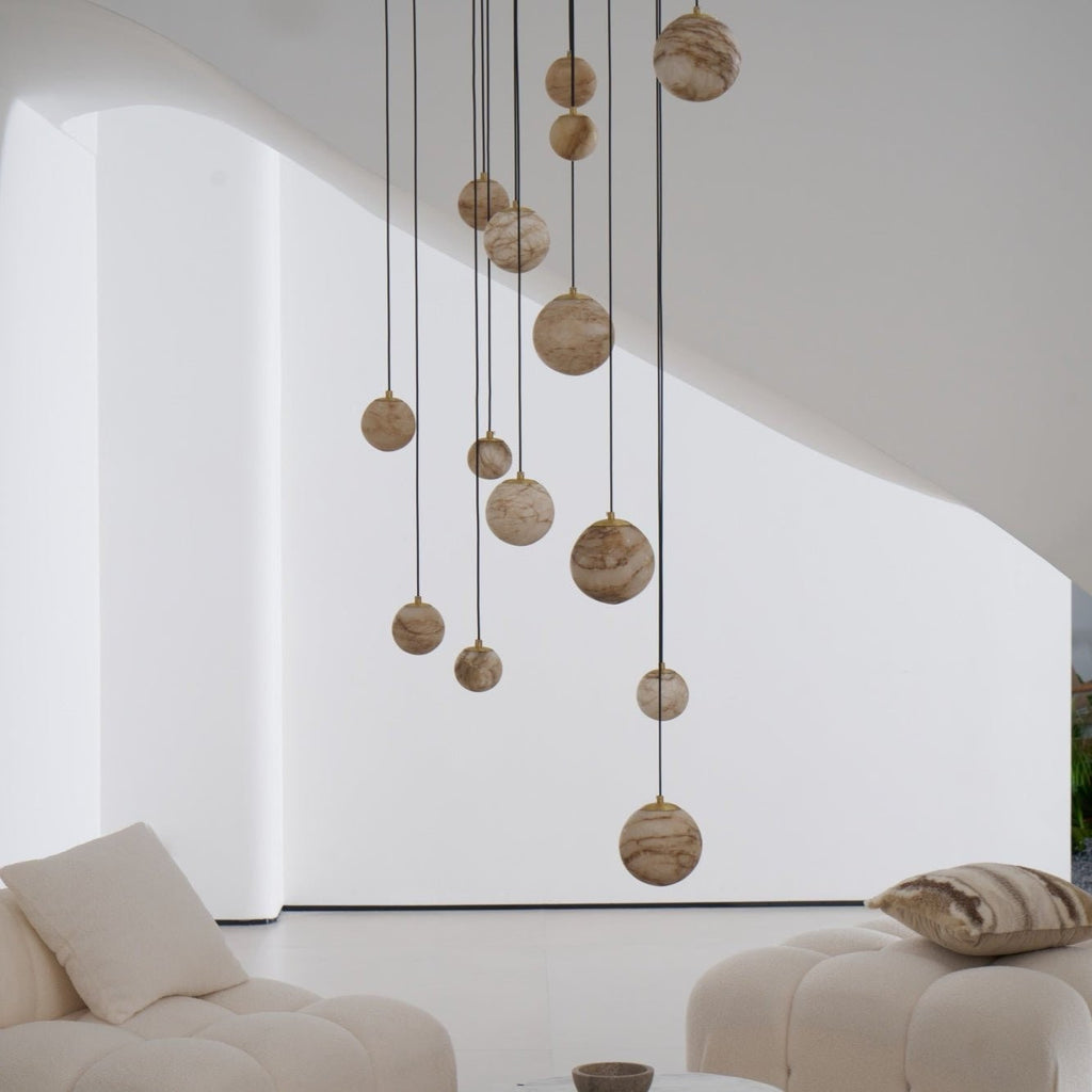Alessora Alabaster Cluster Chandelier