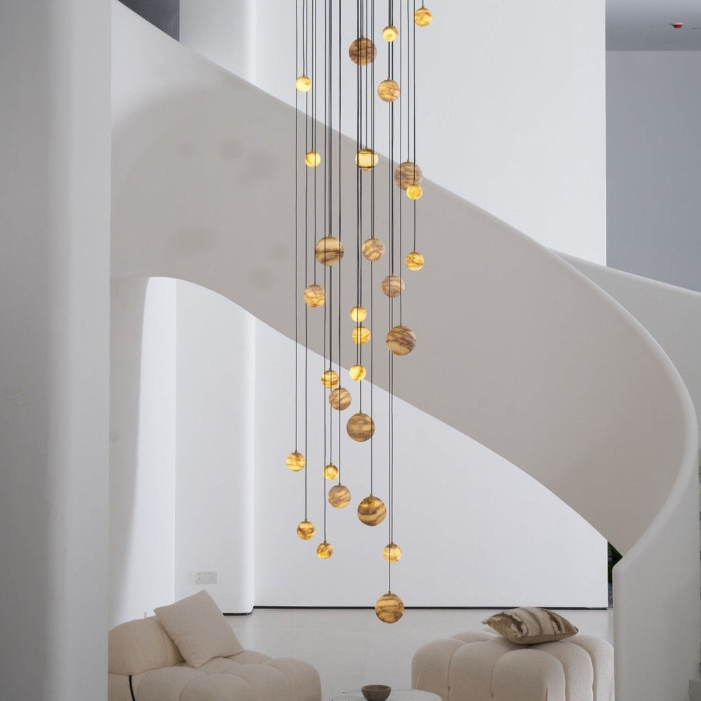 Alessora Alabaster Cluster Chandelier