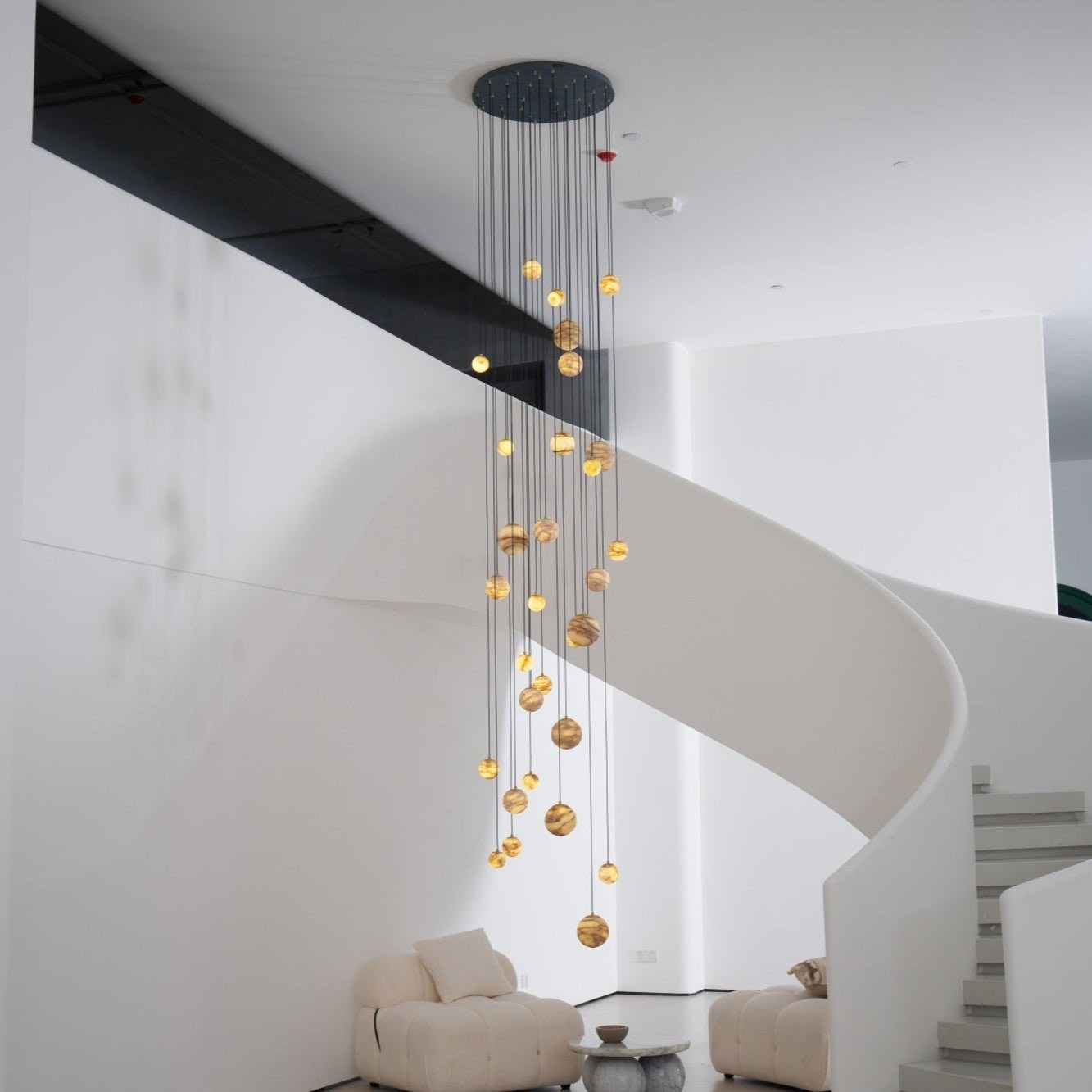 Alessora Alabaster Cluster Chandelier