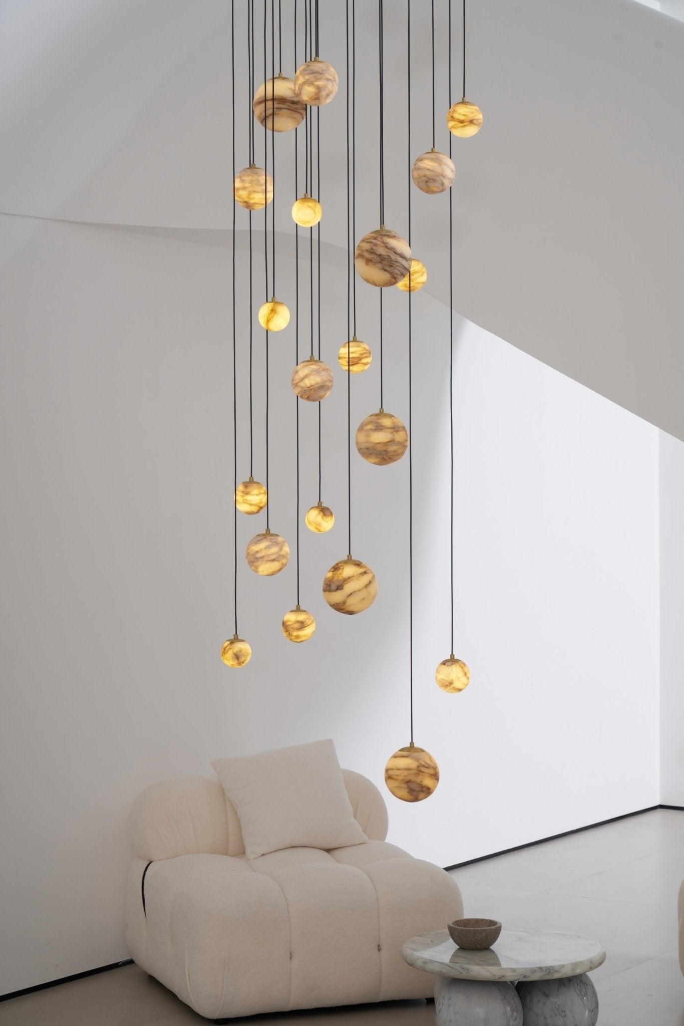 Alessora Alabaster Cluster Chandelier