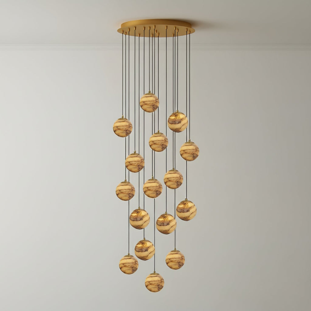 Alessora Alabaster Cluster Chandelier