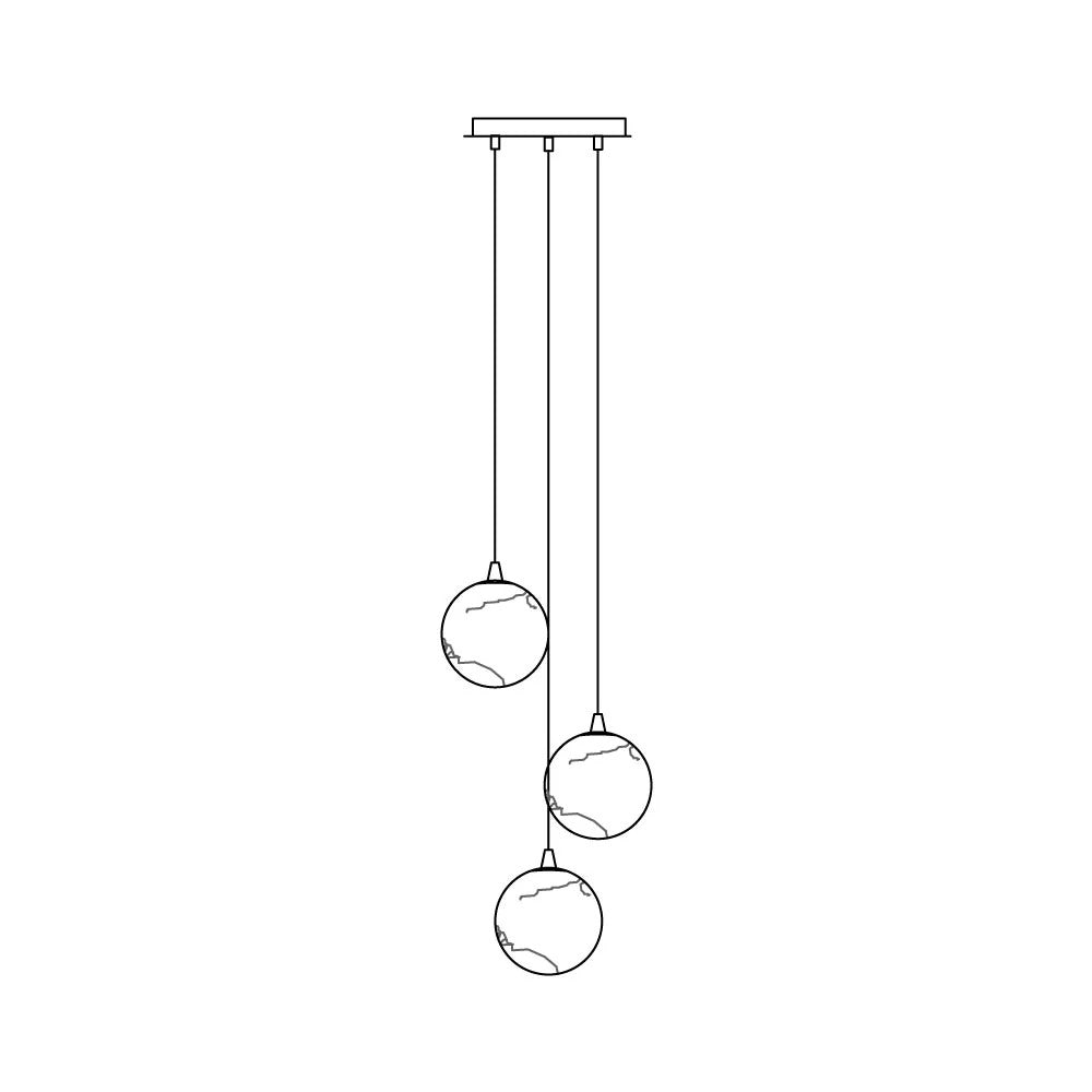 Alessora Alabaster Cluster Chandelier