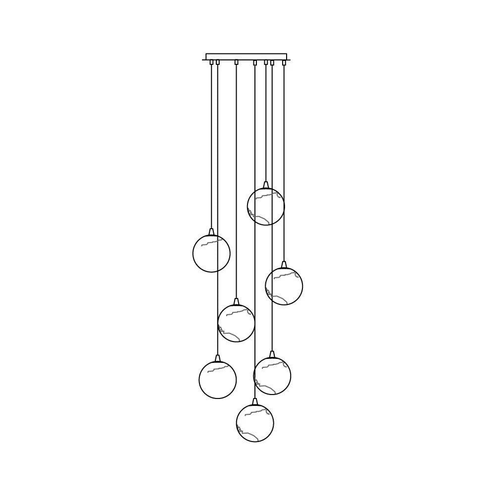 Alessora Alabaster Cluster Chandelier