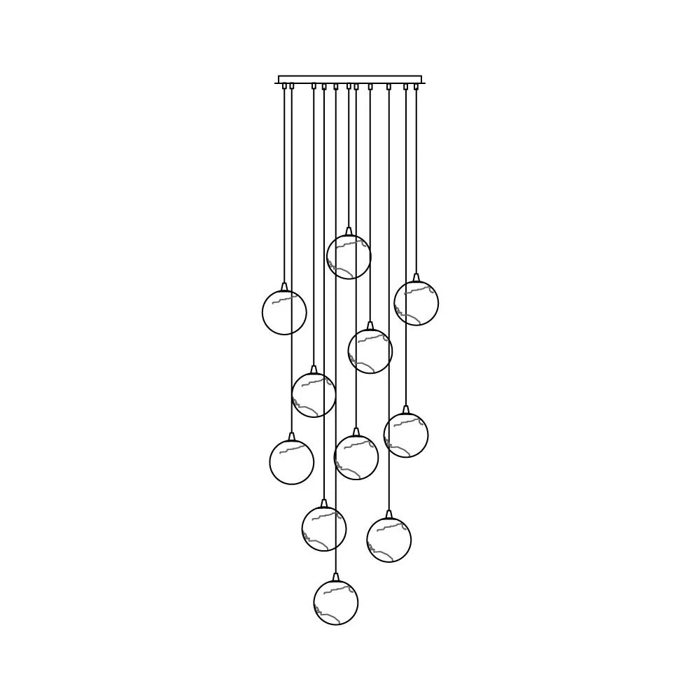Alessora Alabaster Cluster Chandelier