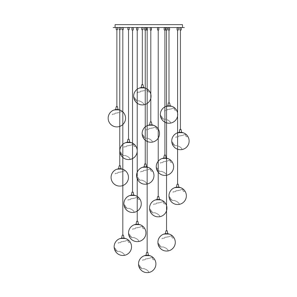 Alessora Alabaster Cluster Chandelier