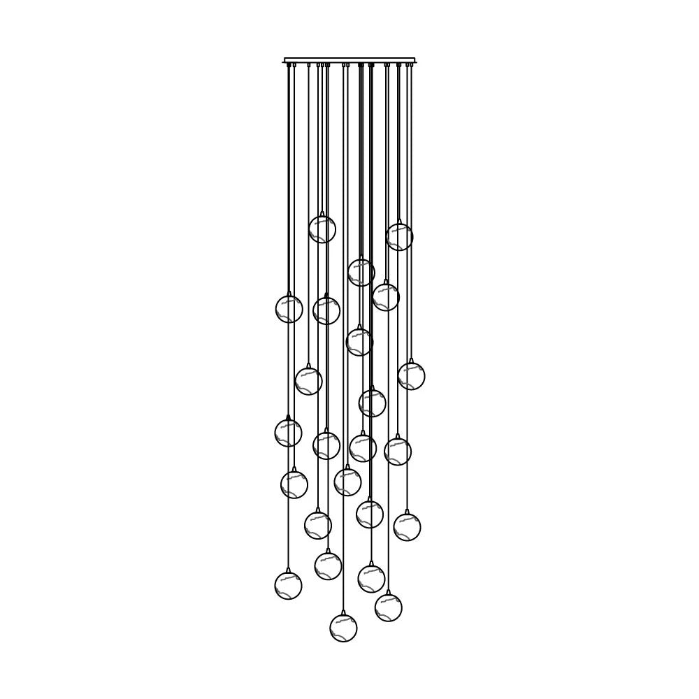 Alessora Alabaster Cluster Chandelier